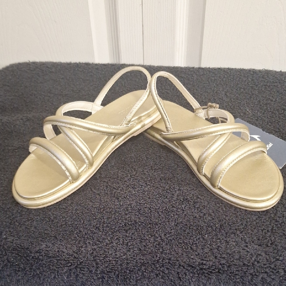 OluKai "Tiare" Strappy Sandals - Metallic Gold - 6